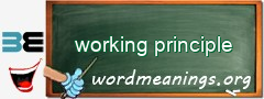 WordMeaning blackboard for working principle